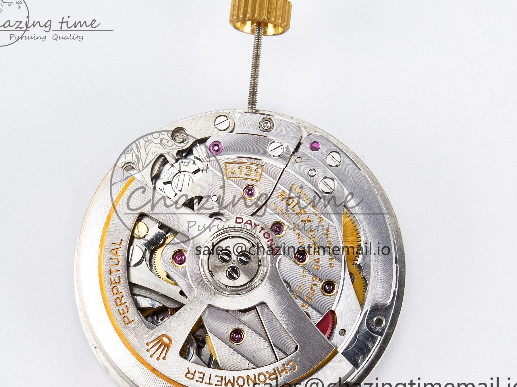 0107 Custom Modded Daytona DD4131 Super Clone 28800 VPH Automatic Movement (Silver Color) HighQuality 919